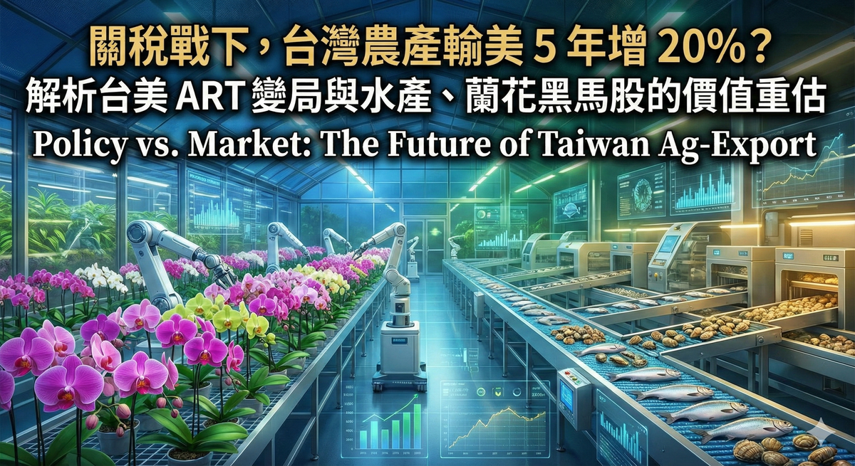 關稅戰下，台灣農產輸美 5 年增 20%？解析台美 ART 變局與水產、蘭花黑馬股的價值重估